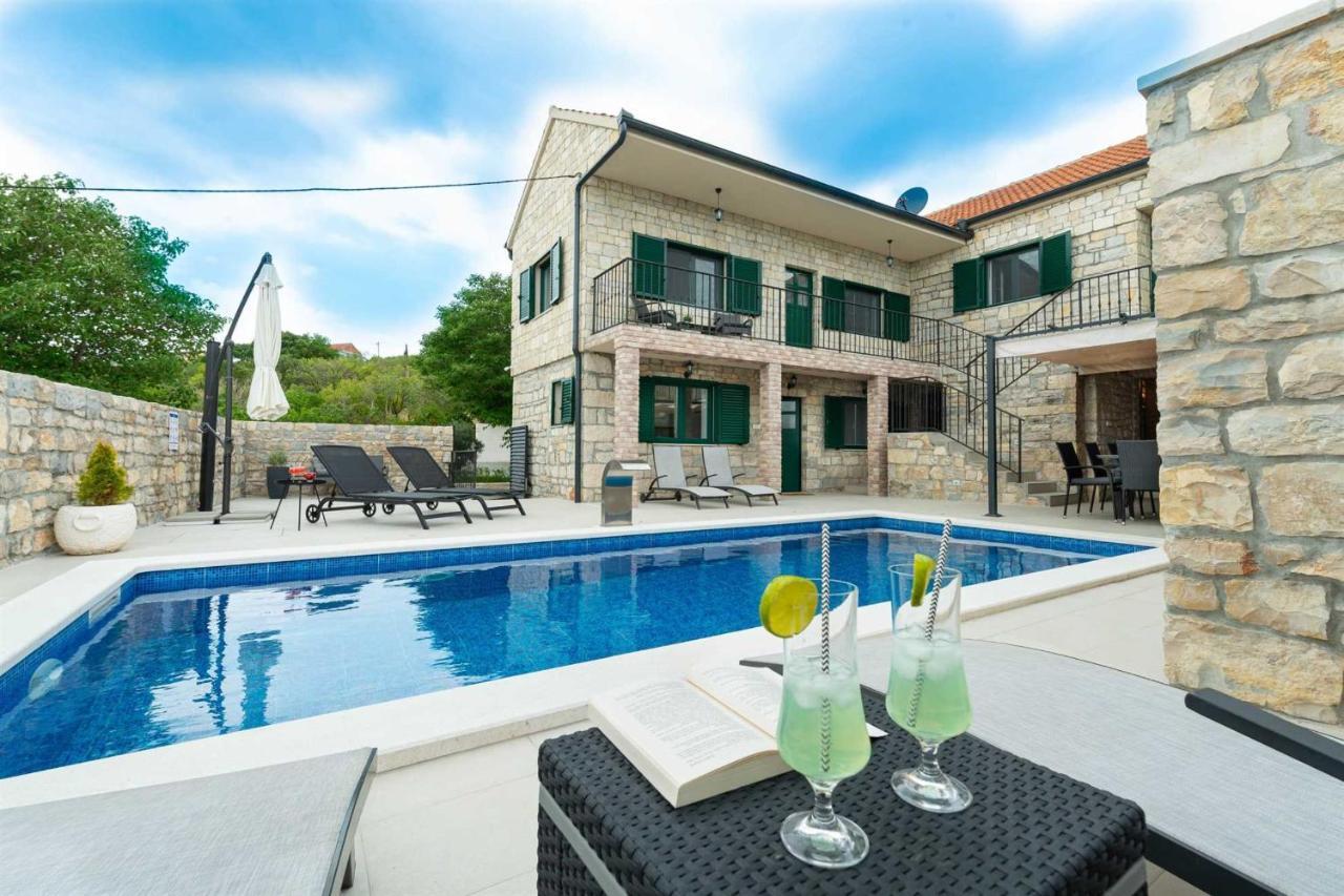 Stone Villa Didovi Snovi With Heated Pool Lisane Ostrovicke Ngoại thất bức ảnh