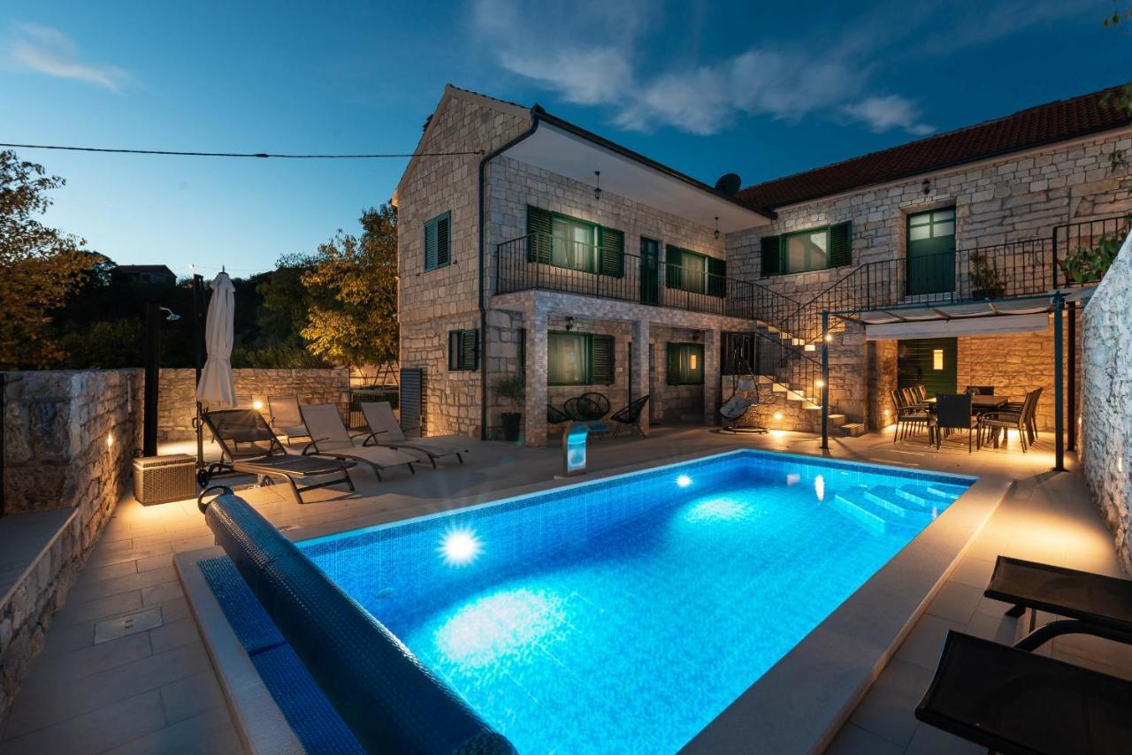Stone Villa Didovi Snovi With Heated Pool Lisane Ostrovicke Ngoại thất bức ảnh